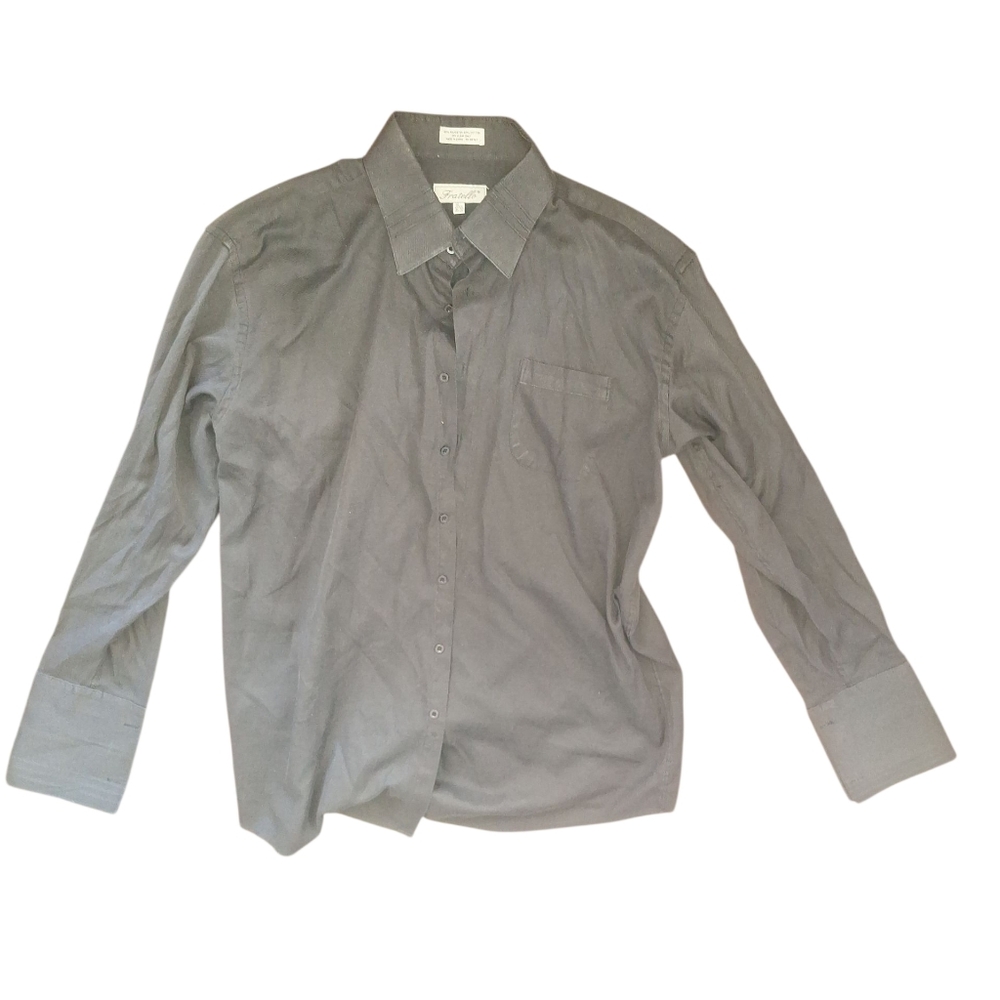 Men's Black Button-Up Shirt